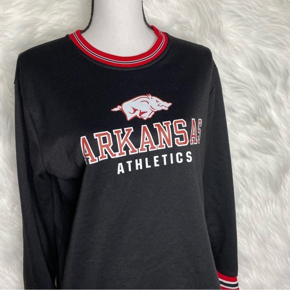 Arkansas Razorbacks Black University of Arkansas Sweatshirt Size Medium - Picture 2 of 7